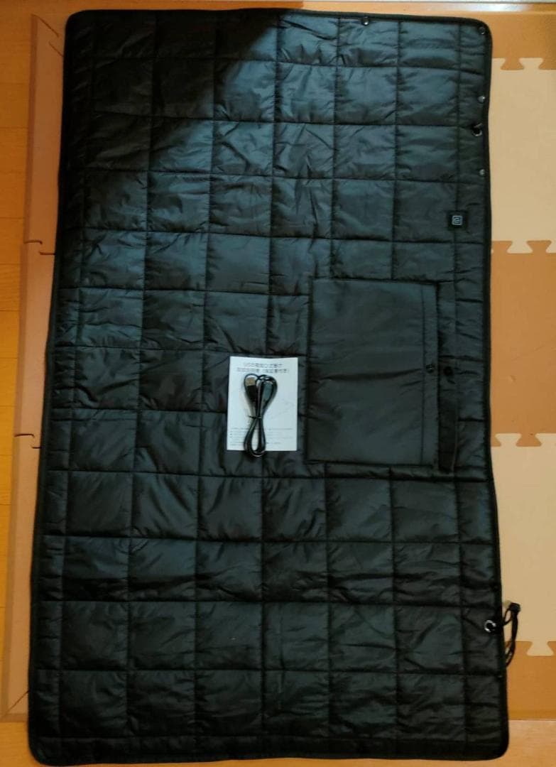 USB電気ブランケット 多機能4 WAY 収納ポケット付き