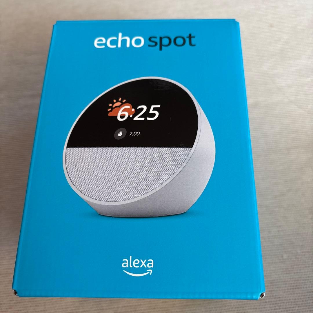 【新品未開封】Echo Spot 2024 ホワイト Amazon.com: Echo Spot Bundle: Includes Echo Spot (2024 Release