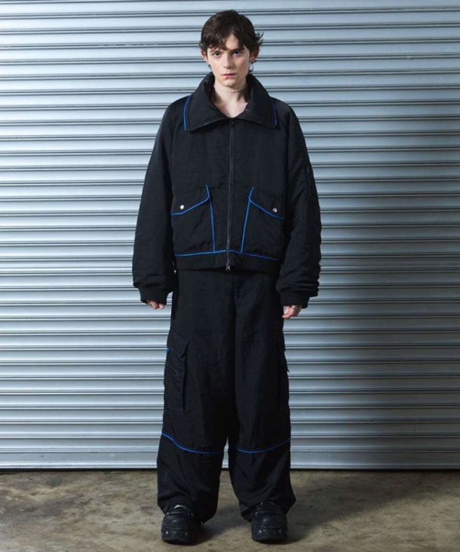 a2oパイピングバギーブルゾン　Mサイズ あおば