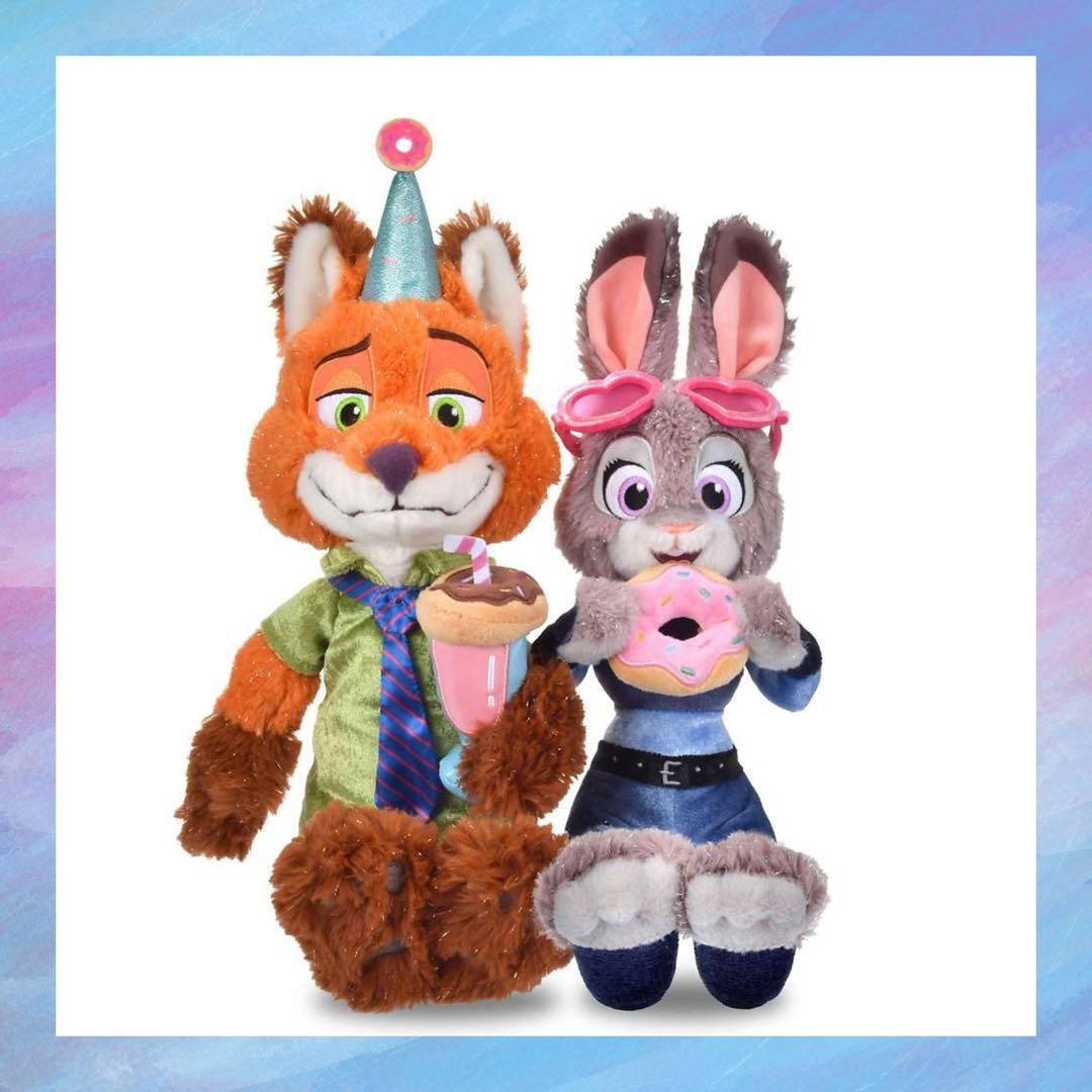 ズートピア ディズニーストア ジュディ ニック ぬいぐるみ 10周年