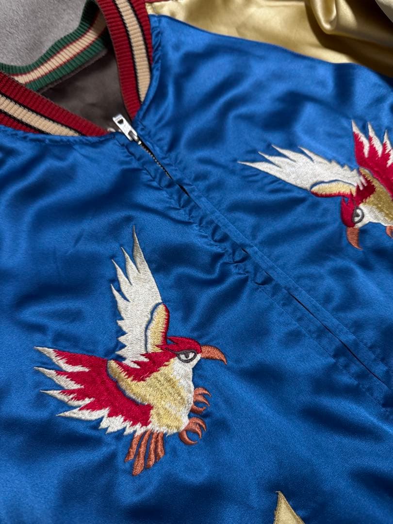 2面用 テーラー東洋 ワシ 龍 日本限定 スカジャン サテン vintage