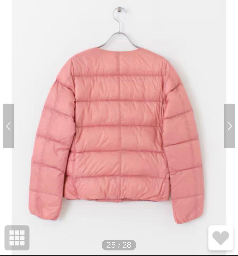 ピレネックス✨カンヌ CANNES ショートダウンジャケット 軽量 ピンク