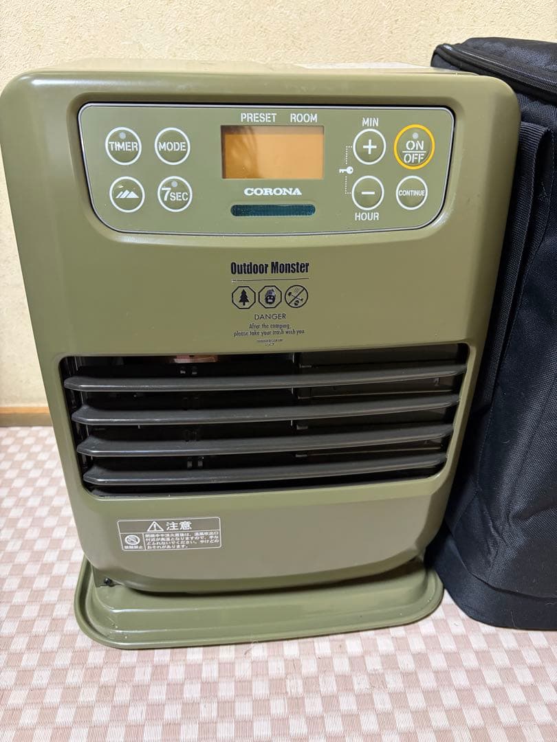 CORONA Outdoor 石油ファンヒーター　ポータブル電源対応