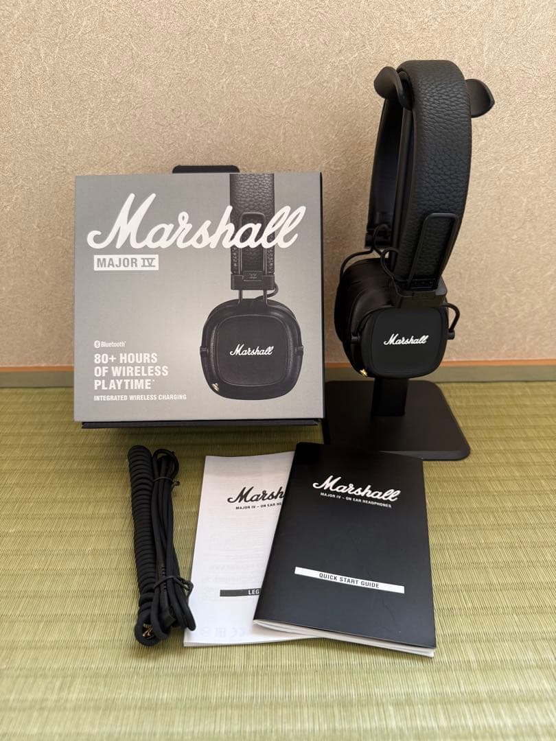 Marshall Major IV ワイヤレスヘッドフォン【美品】 Amazon.co.jp: Marshall ワイヤレスオンイヤーヘッドホン Major Ⅳ