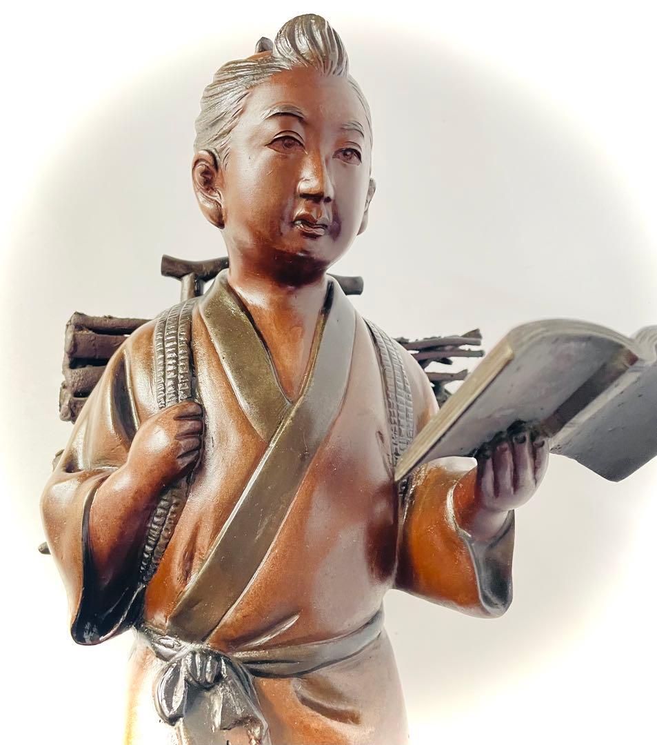 二宮金次郎 ブロンズ像 48cm 7kg - メルカリ