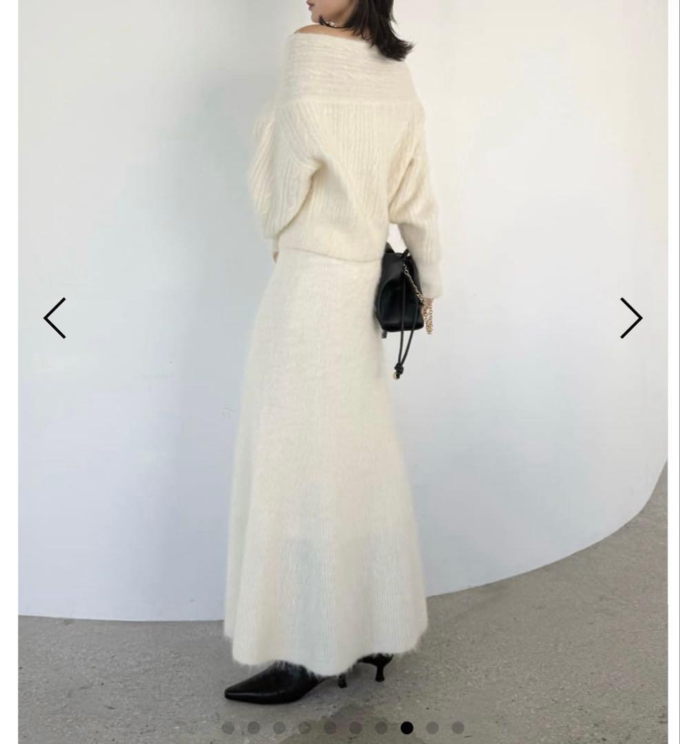 新作FRAY.I.D アルパカシャギーニット セットアップ 完売商品【新品