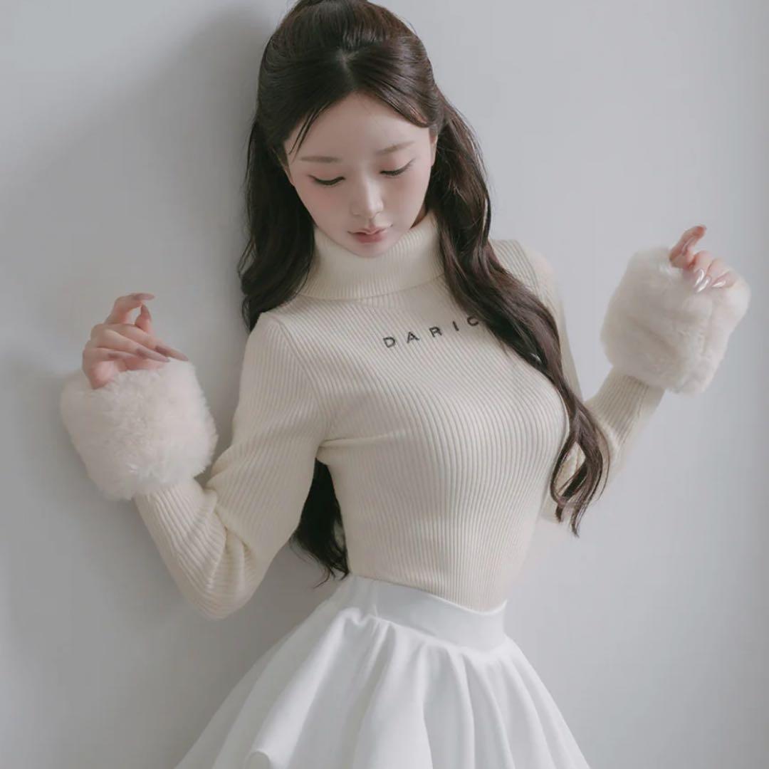 Darich スムースファーリブニットトップス IVO FREE ダーリッチ スムースファーリブニットトップス IVO - メルカリ