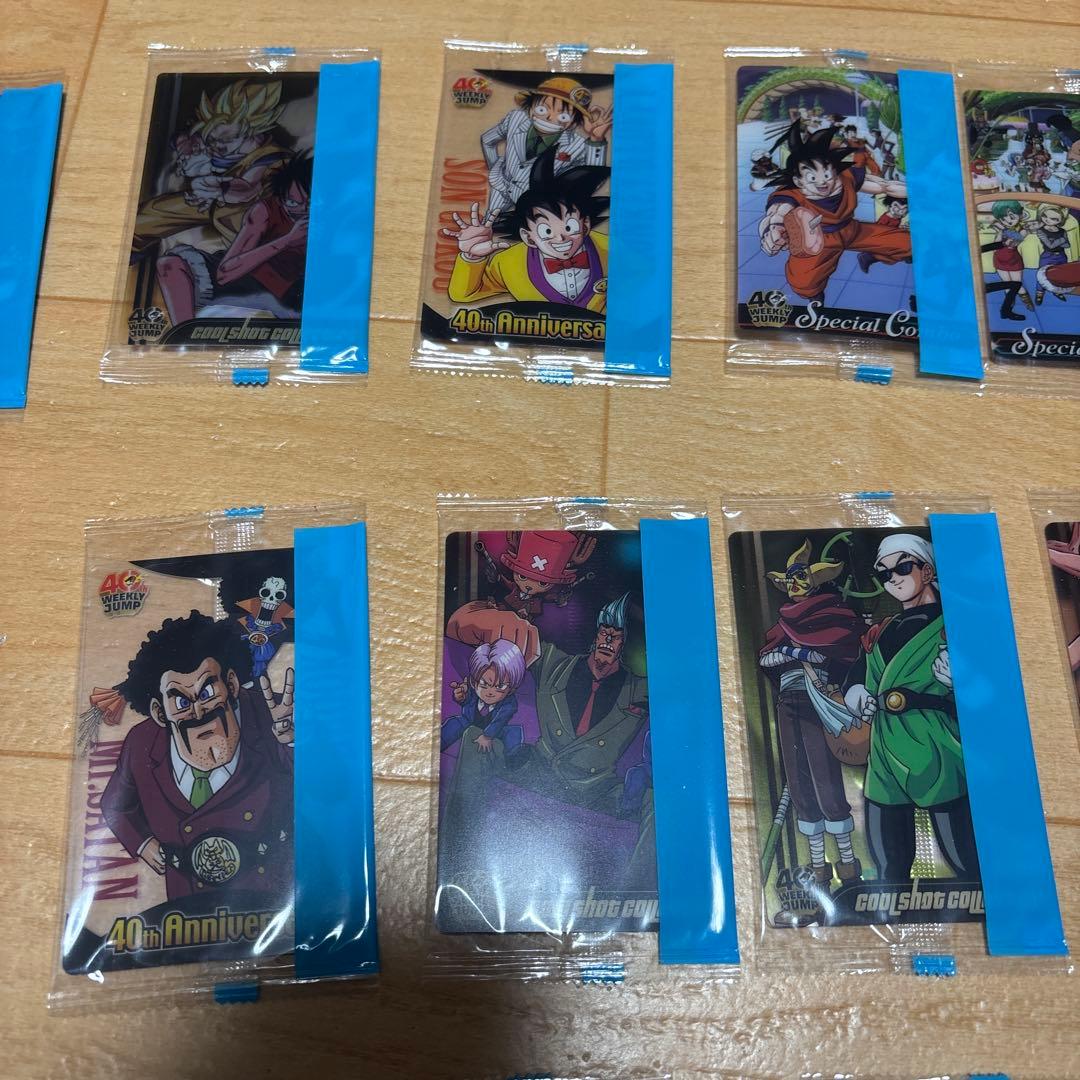 ドラゴンボール×ワンピース ジャンプ40周年森永ウエハースカード 未