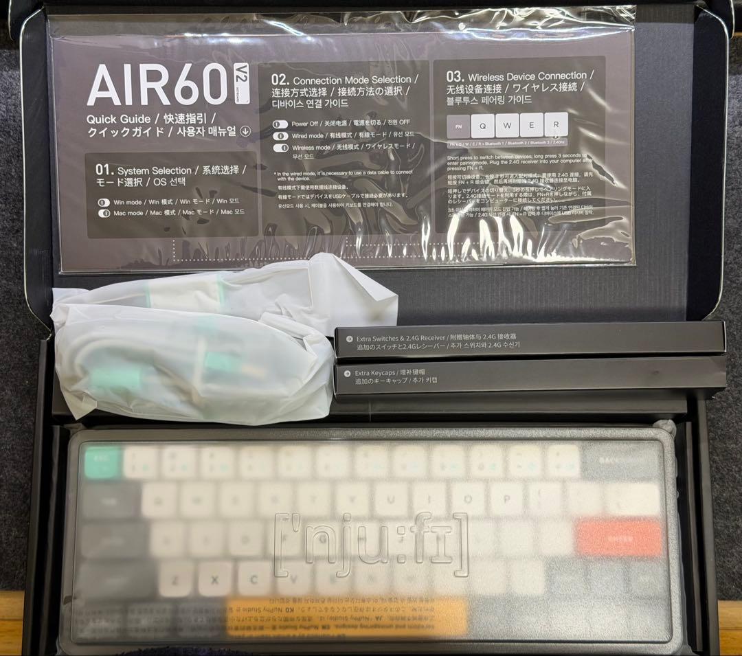 キーボード NuPhy Air60 V2 MOD Cowberry