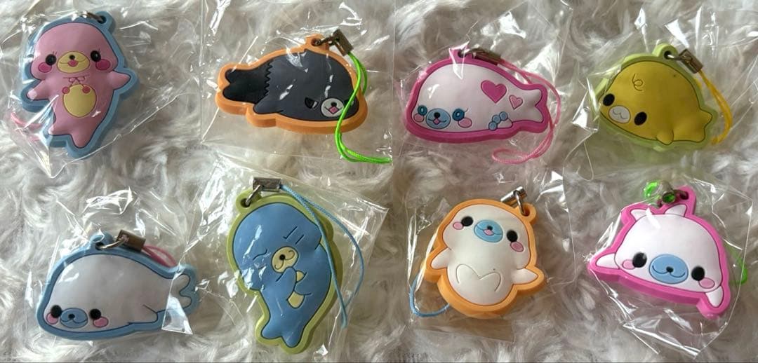 サンエックス まめゴマ ラバー ストラップ レア 希少 コンプリート 8