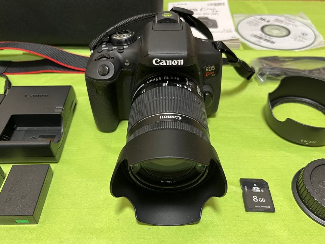 【美品】CANON キャノン EOS Kiss X8iレンズキット フルセット