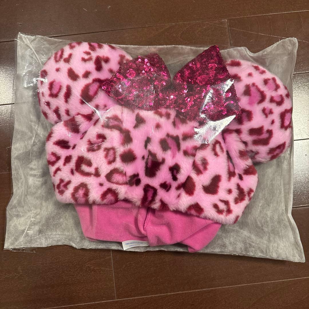 ディズニー ミニー ヒョウ柄 レオパード ファンキャップ ピンク - メルカリ