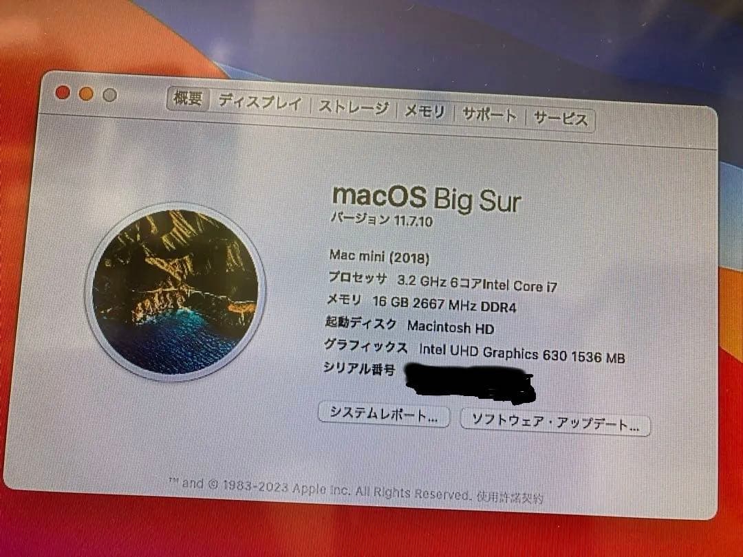 Macデスクトップ luv Mac mini 2018