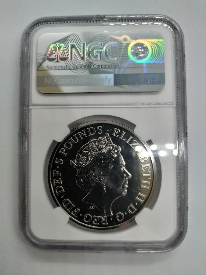 NGC MS69 DPL 2022 イギリス 5PD イングランドのライオン - メルカリ