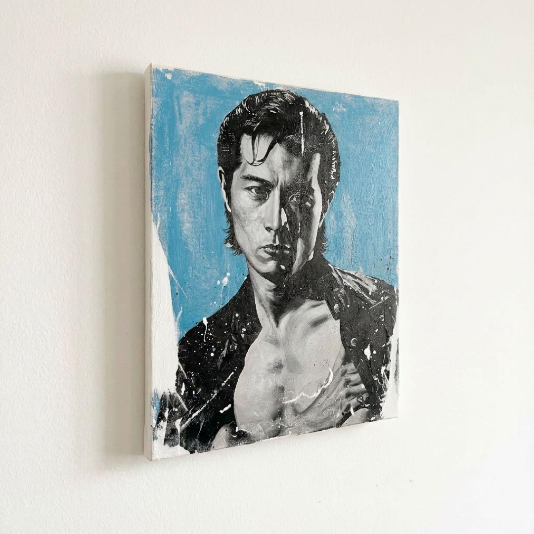 年内値下げ中【1点もの】矢沢永吉 キャンバスアート