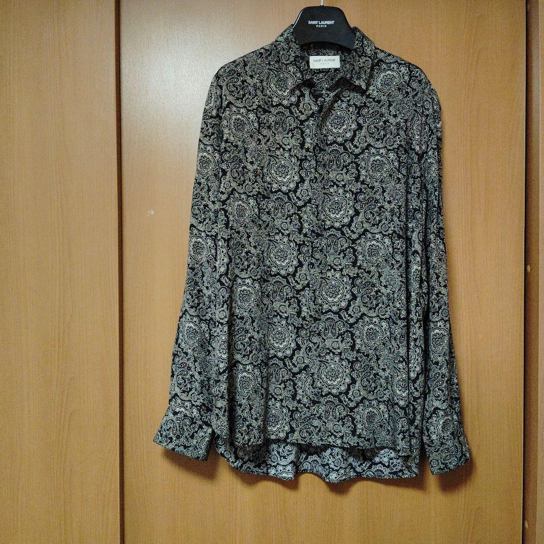 サンローランパリ　SAINTLAURENTPARIS ペイズリーシャツ SAINT LAURENT PARIS(サンローランパリ) 19SS スター総柄サテンシルク