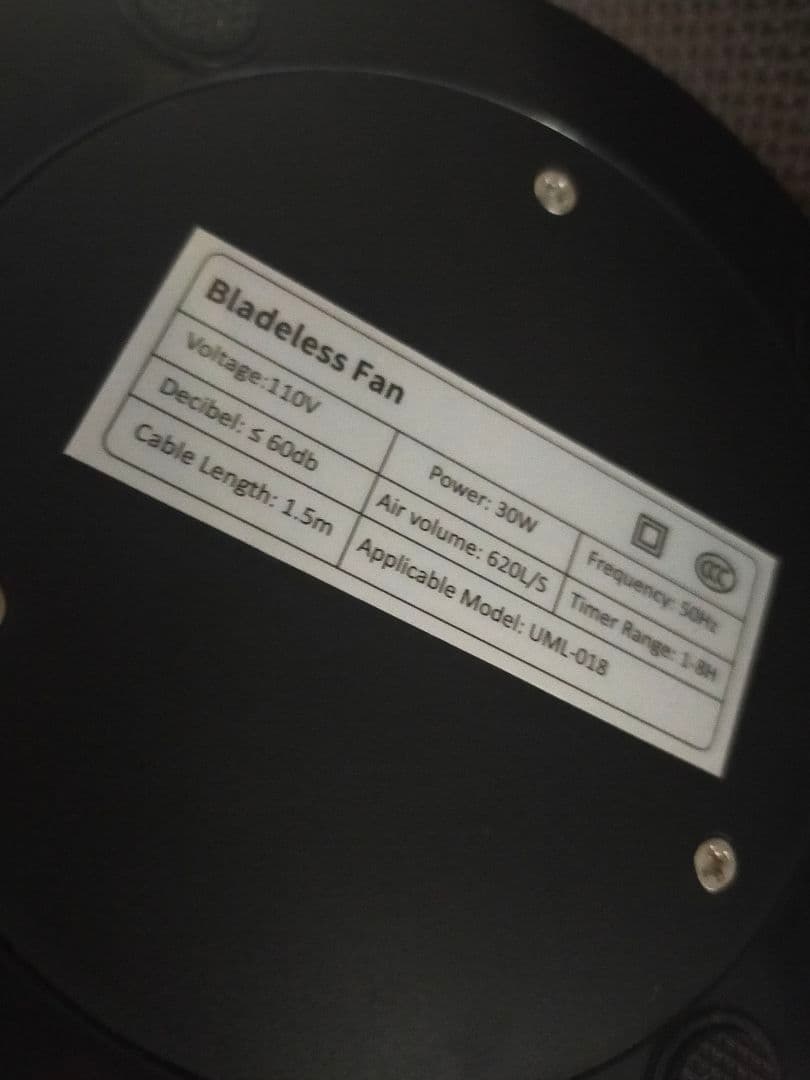 Pureクールファン　扇風機　羽なし