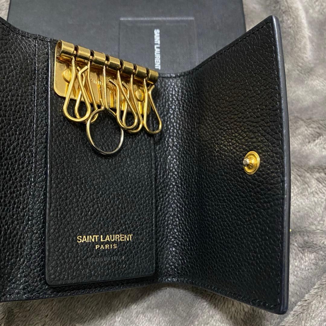 YSL サンローラン キーケース ブラック - メルカリ