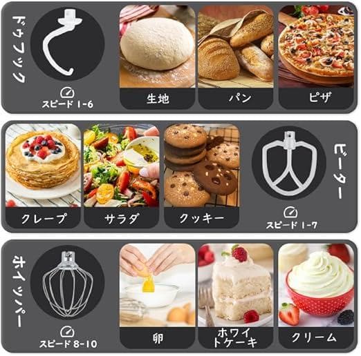 スタンドミキサー❣️3.5L+3.5Lダブルボウル コンパクト 卓上ミキサー