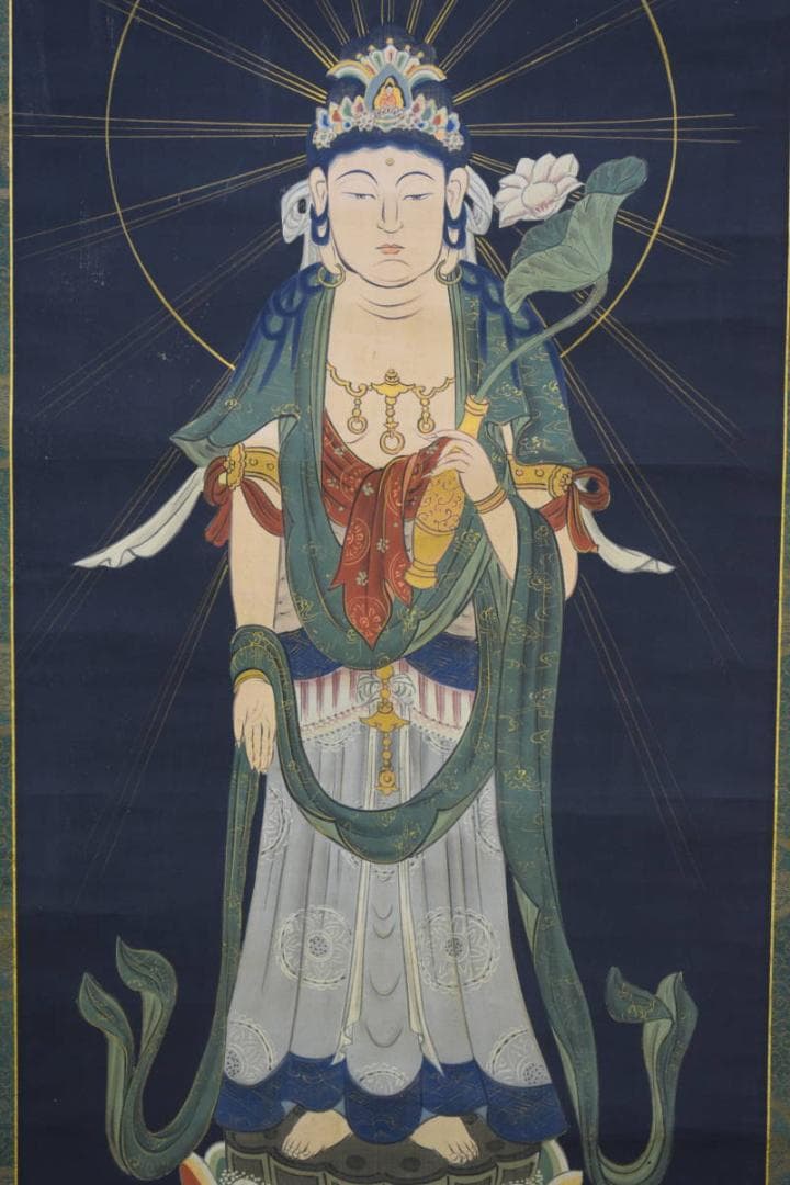 不詳作者不明/観音像図/布袋屋掛軸HE-615