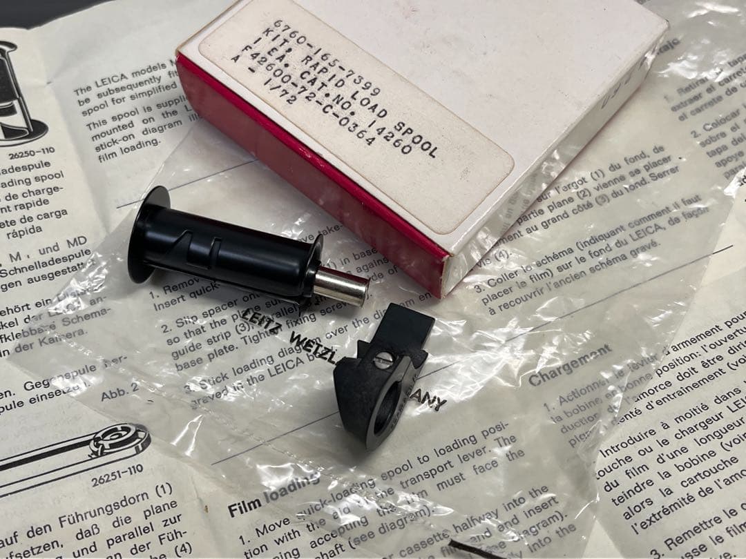 LEICA ライカ M3/M2/M1用 クイックローディングスプール 元箱付き