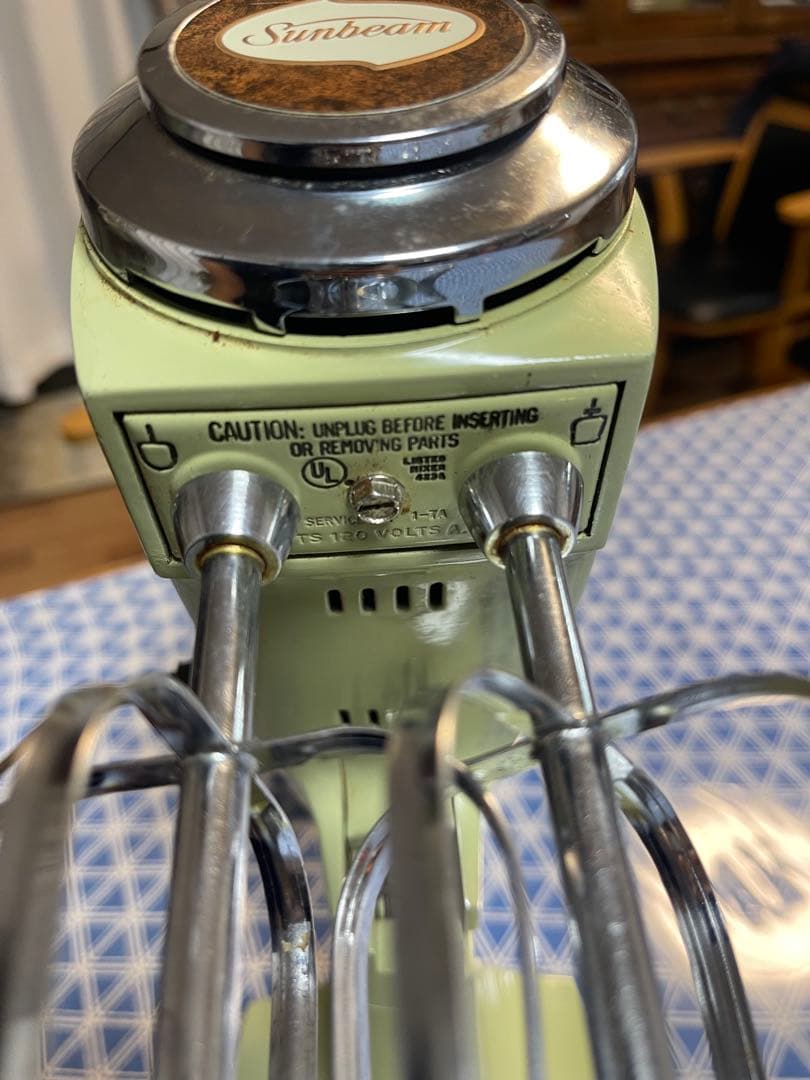 Sunbeam ミキサー 段階速度設定 レトロ