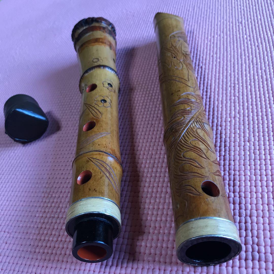 17 値下げ 尺八 一尺八寸管 精華銘 四印 唄口金巻き 最高級品 - 和楽器