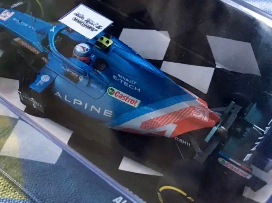 ミニチャンプス 1/43 アルピーヌA521 エステバン・オコン バーレーンGP