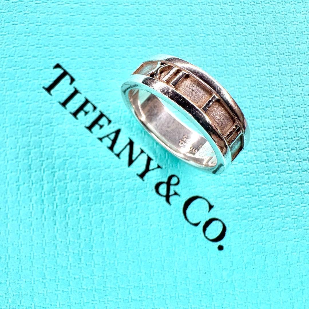 【美品】約15号 ティファニー Tiffany アトラス リングSV925 TIFFANY&Co.（ティファニー） アトラス リング・指輪/Sv925-6.1g/15号