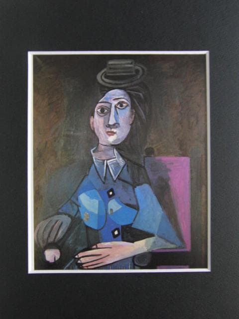 ピカソ(PICASSO)【小さな丸い帽子の女】、高級画集画、状態良好 - メルカリ