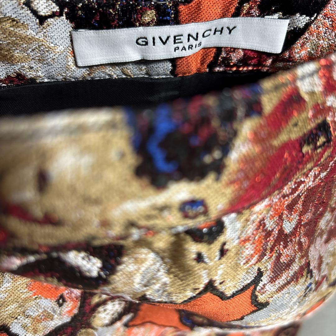 GIVENCHY 花柄タイトスカート オレンジ 新品