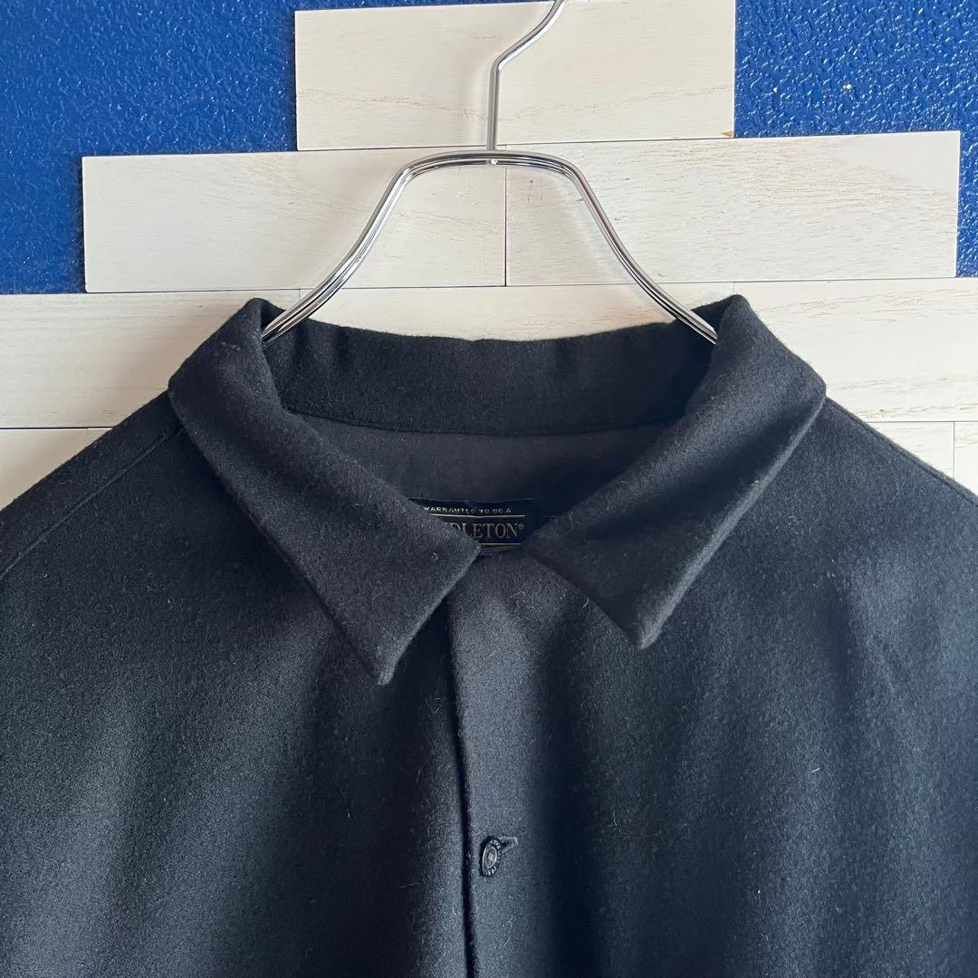 ヤ*キ様 PENDLETON WOOL SHIRTS 単色 ボードシャツ BLK - メルカリ