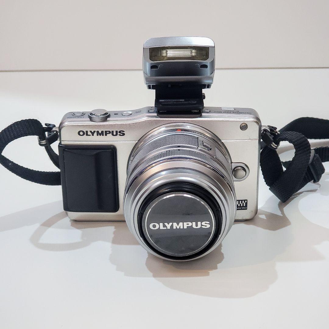 OLYMPUS ミラーレス一眼カメラ E-PM2 レンズフラッシュ付き