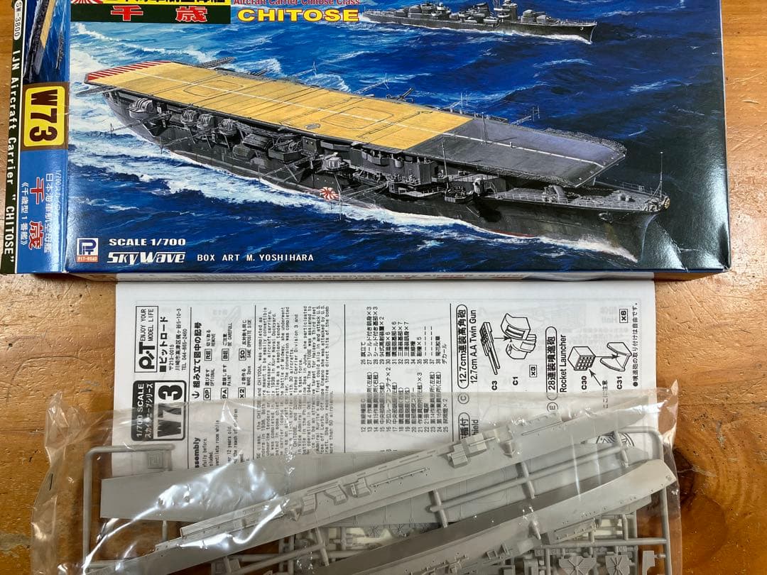 日本海軍艦艇6隻セット内袋未開封、注）画像1にアオシマ大井