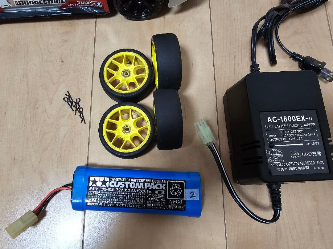 タミヤラジコン、フェアレディZ中古フルセット。走行確認済、オン