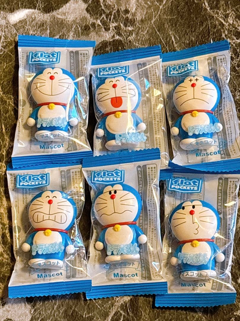 ドラえもん マスコット フラットポケッツ 全6種 コンプリートセット
