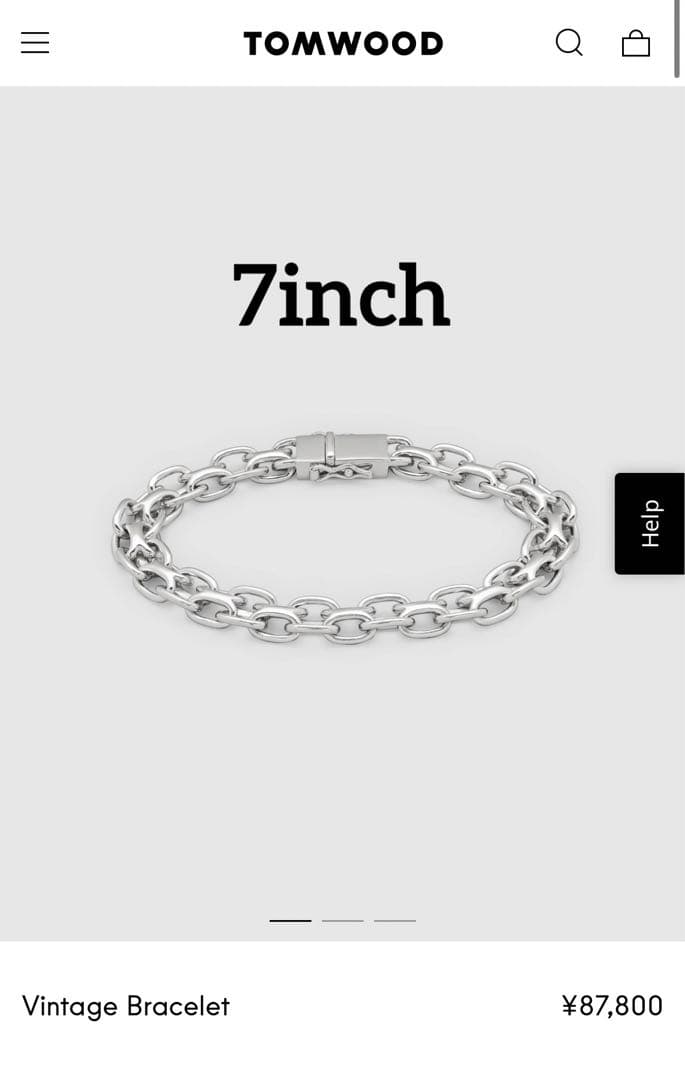 TOMWOOD Vintage Braceletシルバー7inch約18.5cm - メルカリ