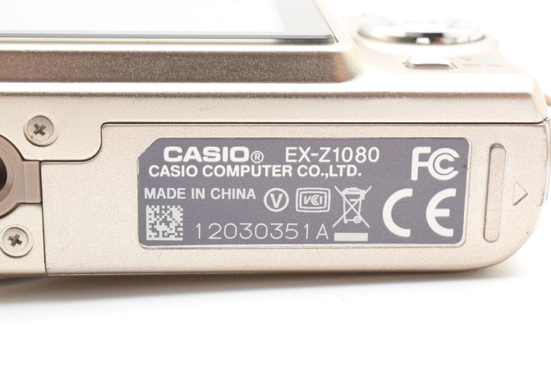 美品 カシオ CASIO EXILIM EX-Z1080 ゴールド ＃A419 - メルカリ