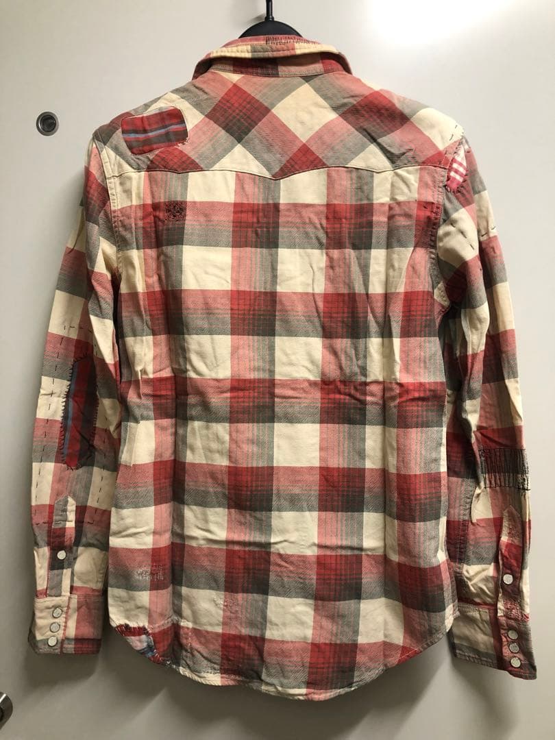 DOUBLERL RRL ネルシャツ シャツ パッチワーク ジョニーデップ着