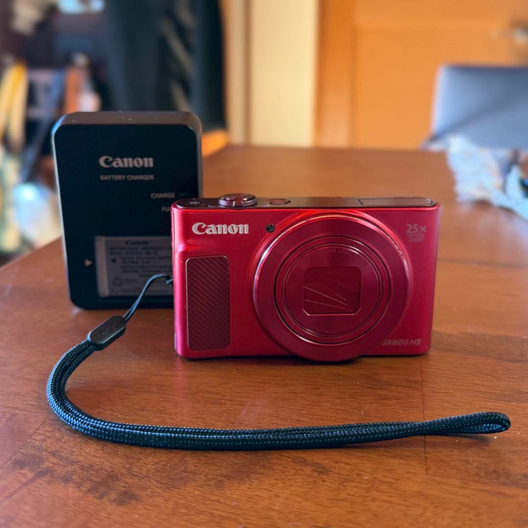 稼動品 美品 Canon PowerShot SX620 HS レッド