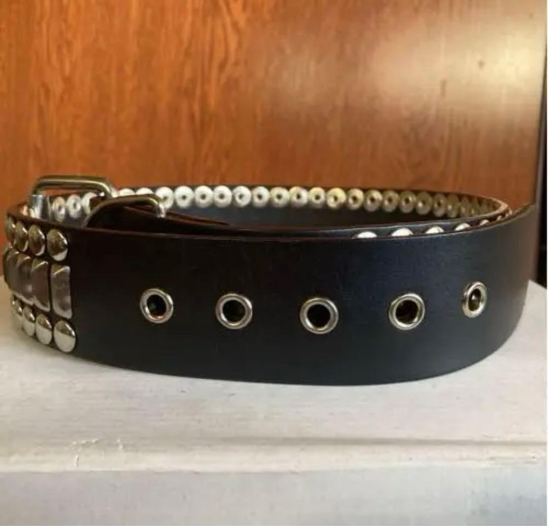 激レア 666 リベットインゴットスタッズベルト Sサイズ y2k - メルカリ