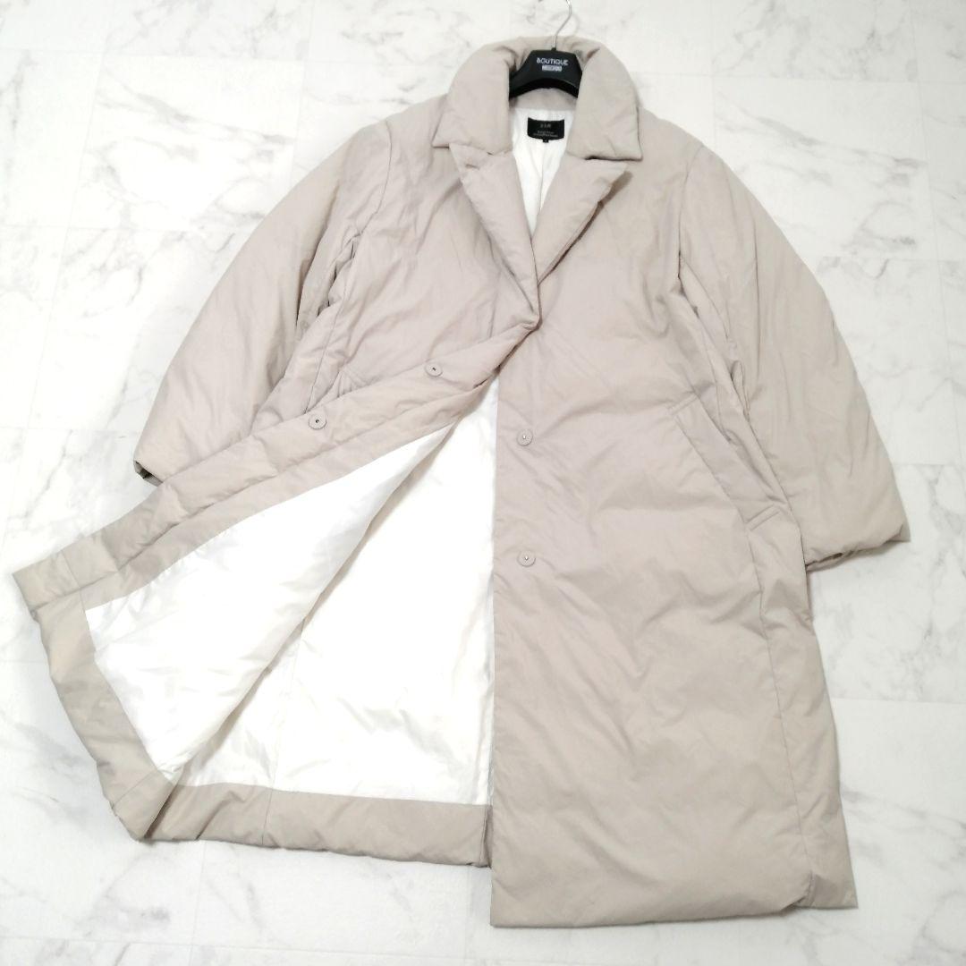 美品✨ 23区　ダウンコート　フェザー　50　大きいサイズ　ベージュ　希少サイズ 23区（ニジュウサンク） ダウンコート ダウンジャケット 「滝沢眞規子