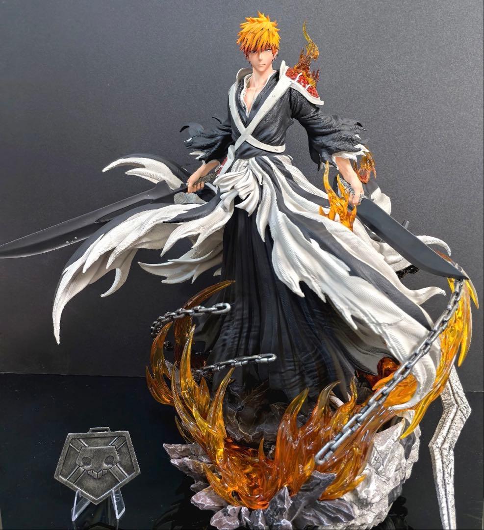 BLEACH 黒崎一護 ガレージキット ガレキ スタチュー⑦① 黒崎一護 ブリーチ BLEACH ガレージキット フィギュアの通販 by