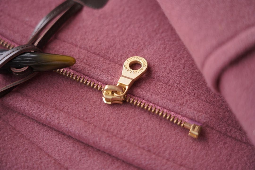 ブルーレーベル エアリーメルトンロングダッフルコート ピンク - メルカリ