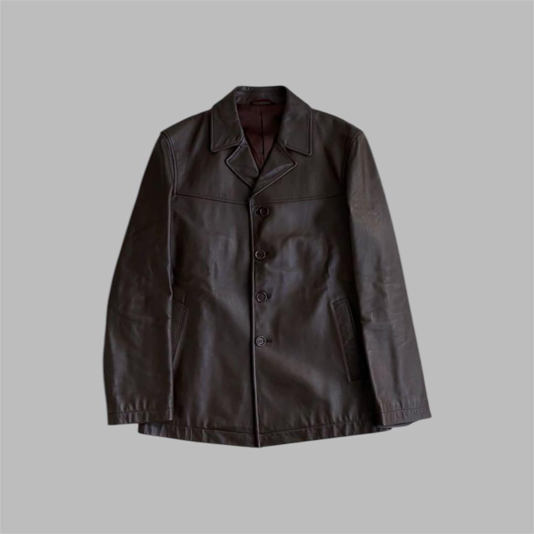 希少初期 RIER goffa 11747391 ポーカーズ paul smith レザーJKT