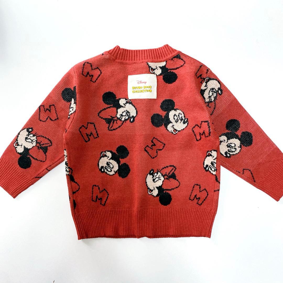 即完売品)ミニー ニットカーディガン 80 ディズニー ベビー キッズ