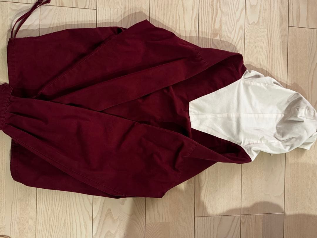 J.Crew バーガンディ フード付きジャケット XS