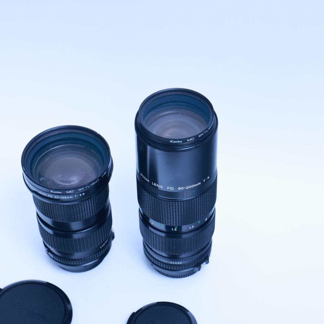 Canon NEW FD 35-105mm F3.5 80-200mmf4 2本