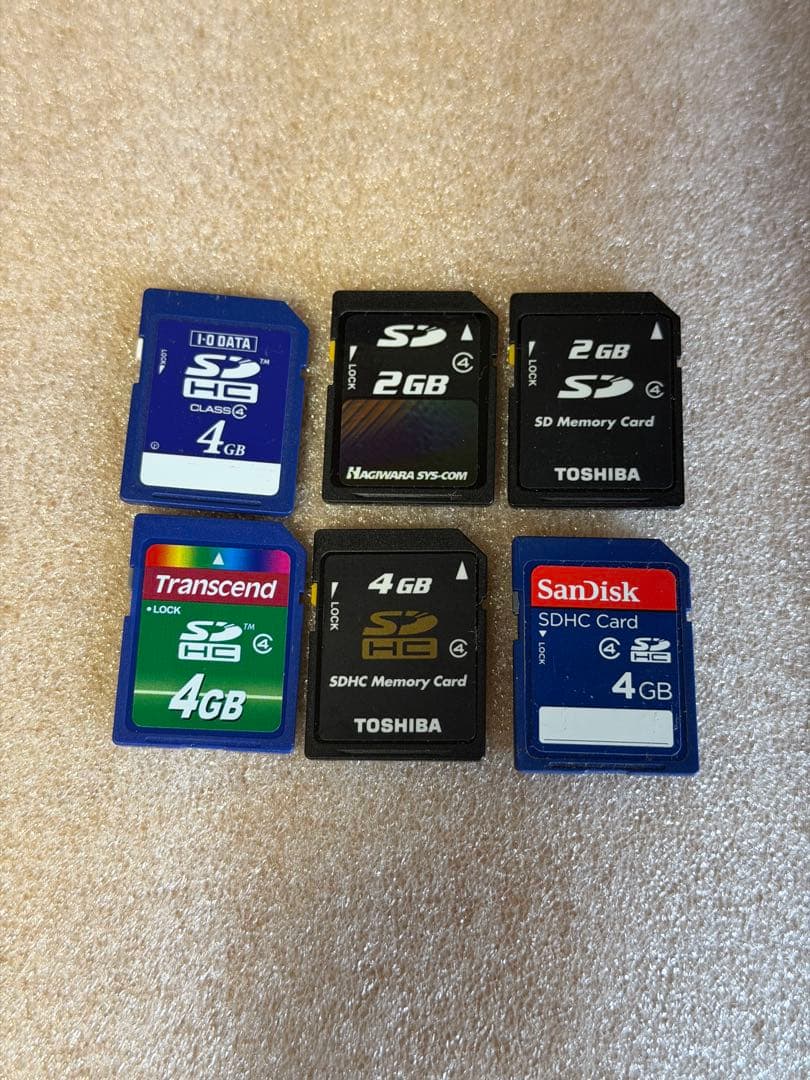 オールドコンデジ デジタルカメラ まとめ売り6台ジャンクSDカードバッテリー付き