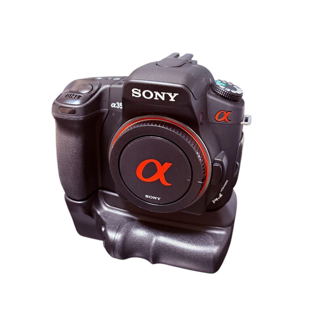 美品 別売廃盤グリップ、望遠レンズ付き Sony α350 ダブルレンズ